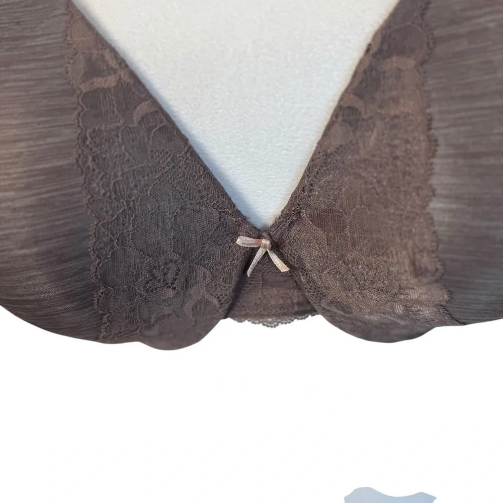 Cacique Underwire Lightly Lined Full Coverage Bra Size 38G Dark Purple‎